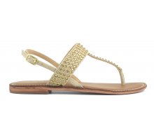 (image for) Vendita Thong suede sandal with hotfix F0817888-0273 In Saldo